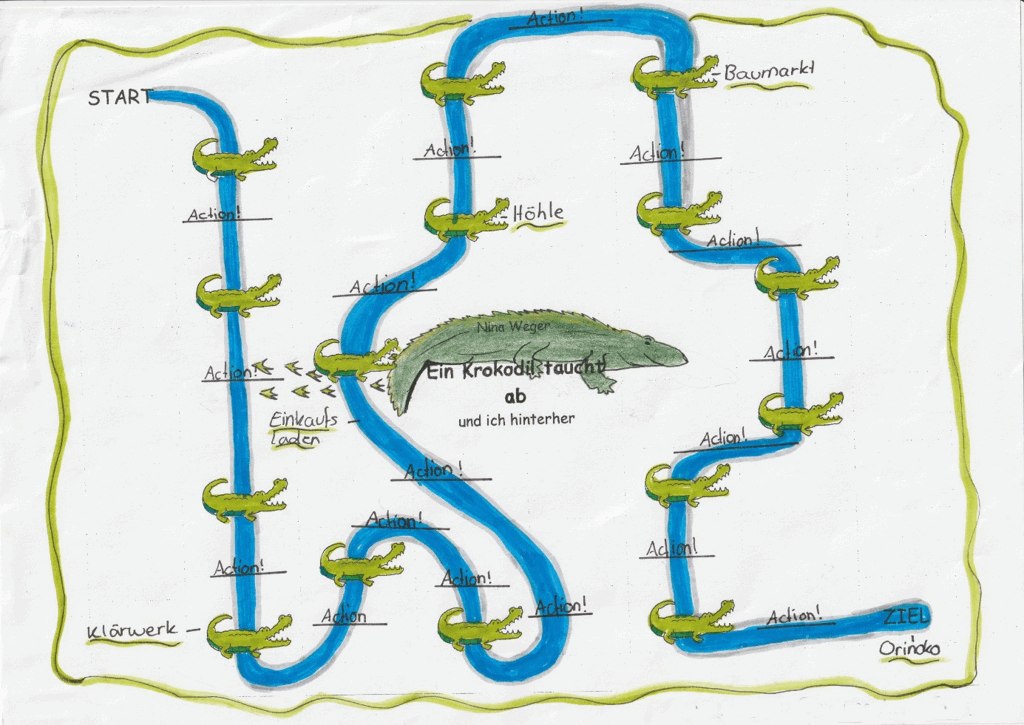Buchtipp der Klasse 6a: Nina Weger "Ein Krokodil taucht ab und ich hinterher"