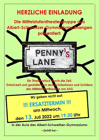 Penny's Lane - das Mittelstufentheater lädt ein