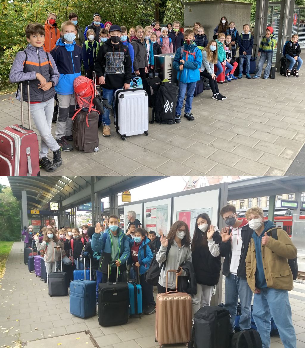 5a & 5b unterwegs ins Schullandheim