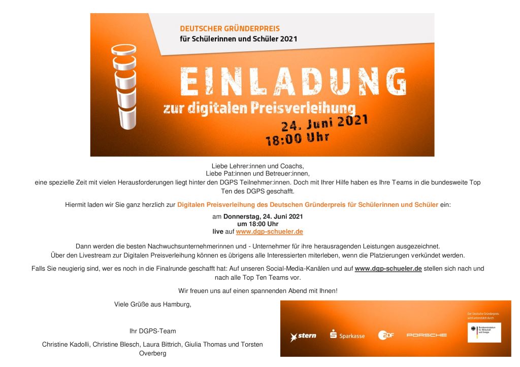 Am Donnerstag heißt es Daumendrücken!