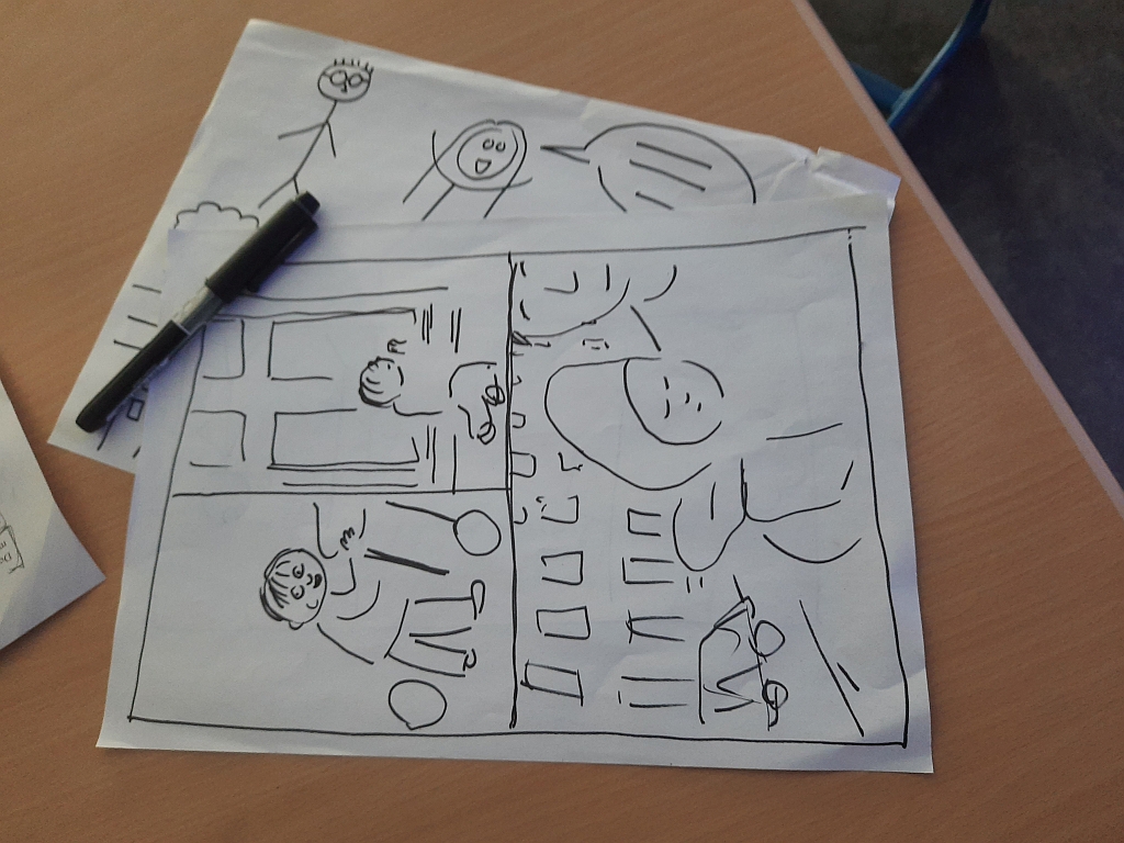 C'est tr&egrave;s dr&ocirc;le! Comic-Workshop im Franz&ouml;sisch-Unterricht