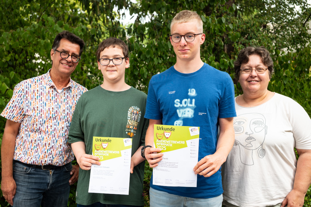 Erfolg beim Jugendwettbewerb Informatik