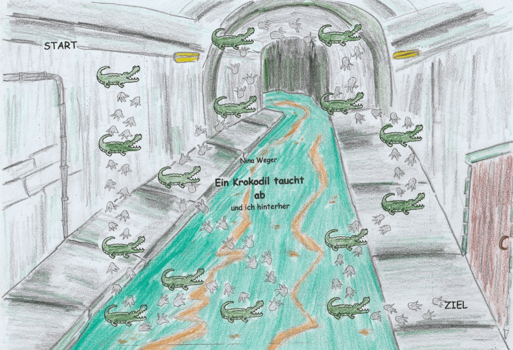 Buchtipp der Klasse 6a: Nina Weger "Ein Krokodil taucht ab und ich hinterher"
