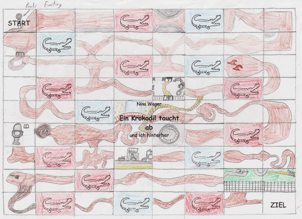 Buchtipp der Klasse 6a: Nina Weger "Ein Krokodil taucht ab und ich hinterher"