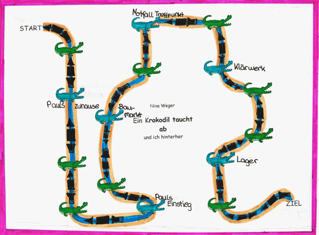 Buchtipp der Klasse 6a: Nina Weger "Ein Krokodil taucht ab und ich hinterher"
