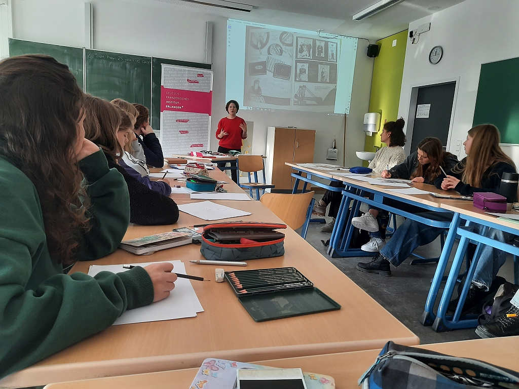 C'est tr&egrave;s dr&ocirc;le! Comic-Workshop im Franz&ouml;sisch-Unterricht