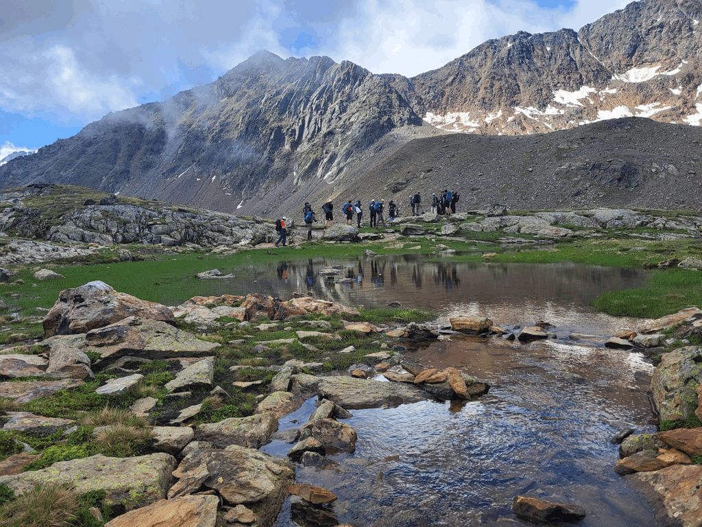 Einmal zu Fu&szlig; &uuml;ber die Alpen