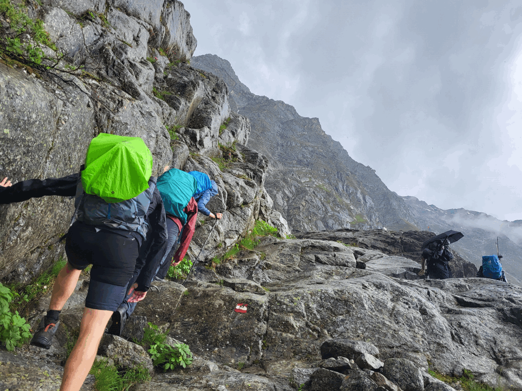 Einmal zu Fu&szlig; &uuml;ber die Alpen