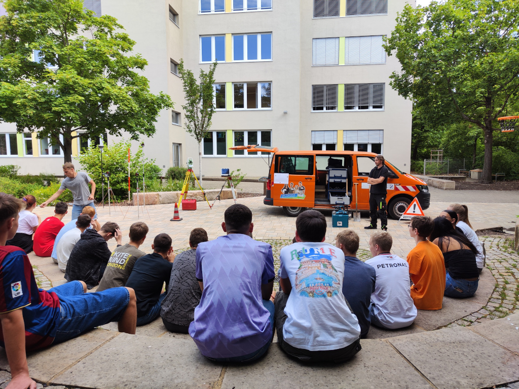 Geod&auml;sie zum Anfassen f&uuml;r die 9c und die 9d