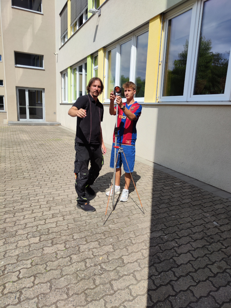 Geod&auml;sie zum Anfassen f&uuml;r die 9c und die 9d