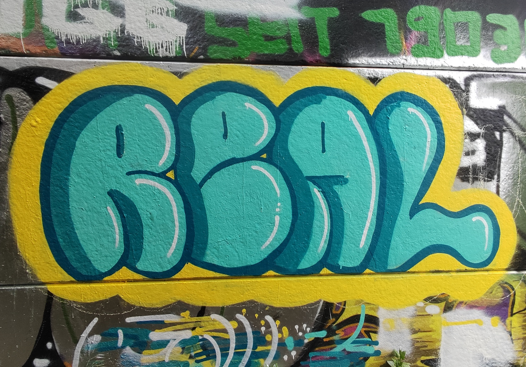 Spr&uuml;haktion des P-Seminars Legales Graffiti